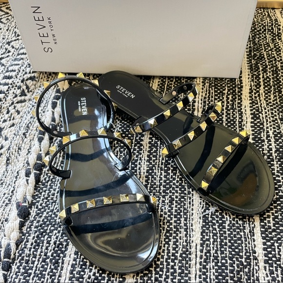 Steve Madden | Shoes | Steven New York Studded Jelly Sandals | Poshmark